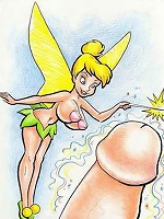 TinkerBell with perfect melons gets railed hard like a dog